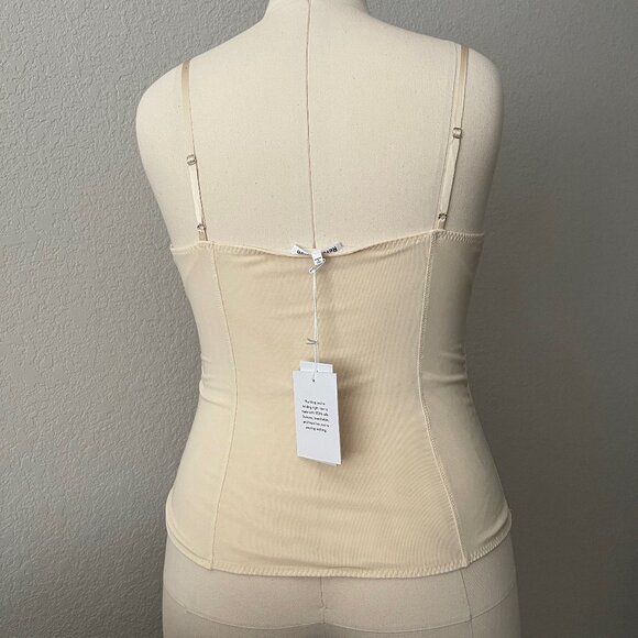 Reformation Kessie Silk Top in Sugar (Off-White, Cream), Size 12 - Picture 7 of 8